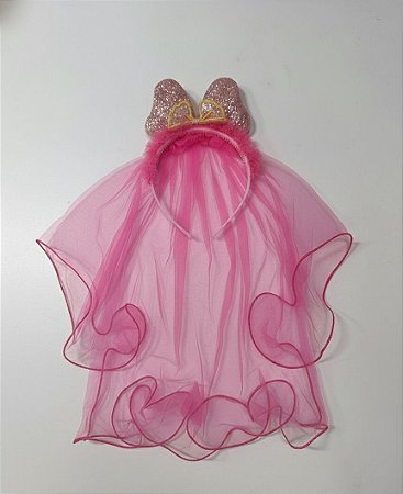 Diadema Laço Duplo - Rosa Pink