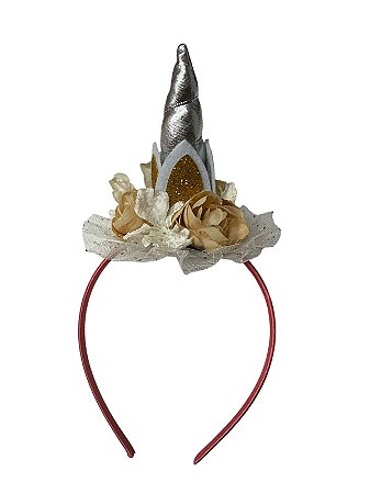 Diadema Unicórnio - Prata