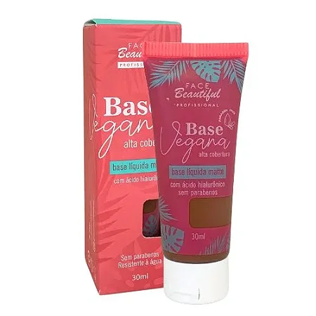 Base Vegana Alta Cobertura Cor 12 - Face Beautiful