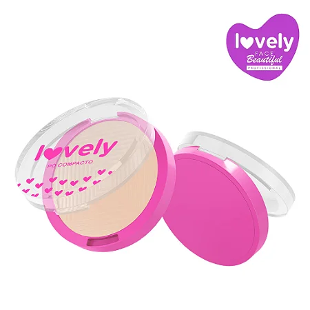 Pó Compacto Lovely - Cor 01 |Face Beautiful