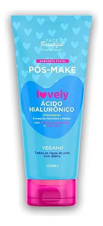 Sabonete Pós Make Ácido Hialuronico 100ML | Lovely - Face Beautiful