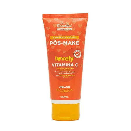 Sabonete Pós Make Vitamina C 100ML | Lovely - Face Beautiful