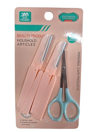 Kit Giletes e Tesoura