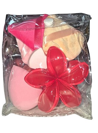 Kit Esponjas + Taca - Vermelha