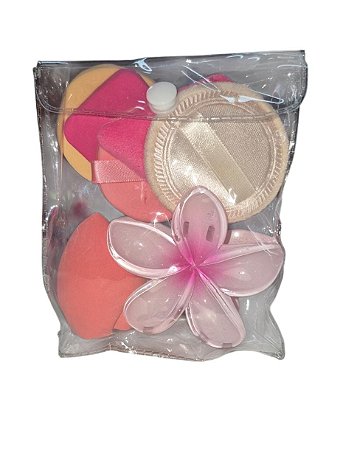 Kit Esponjas + Taca - Rosa Bebê