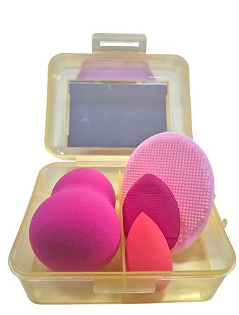 Mini Caixinha com Esponjas - Amarela