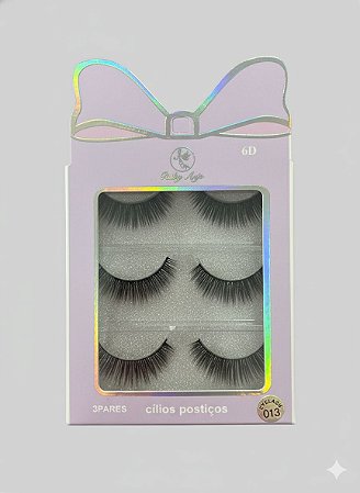 Cartela de Cílios Ruby Anjo | 6D - 013 - lilás laço