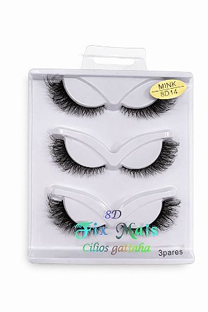 Cartela de Cílios Fix Mais | 8D14