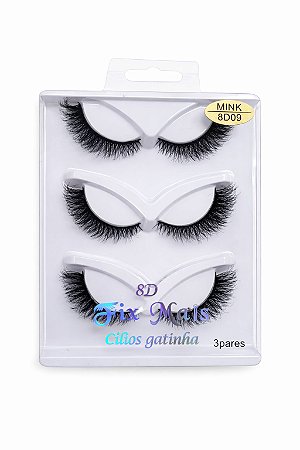 Cartela de Cílios Fix Mais | 8D09