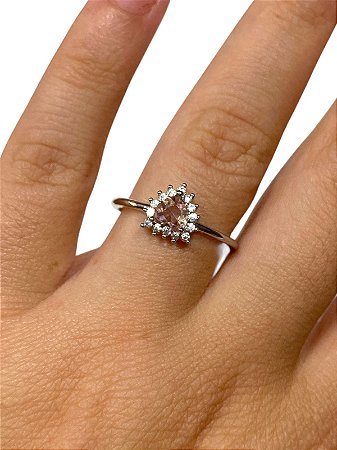 Anel - Formatura 04 | Prata Com Rose