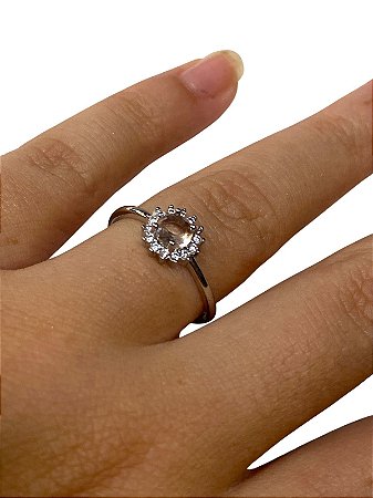 Anel - Formatura 02 | Prata Com Rose