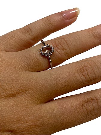 Anel - Formatura 03 | Prata Com Rose