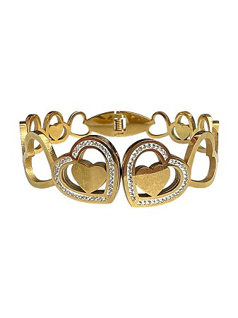 Bracelete De Punho - BR013 | Dourado