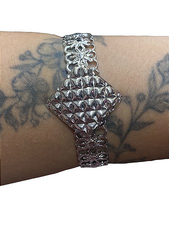 Bracelete De Punho - BR019 | Prata