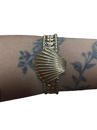 Bracelete De Punho - BR023 | Dourado