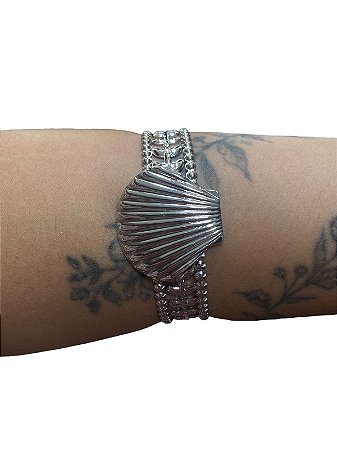 Bracelete De Punho - BR023 | Prata