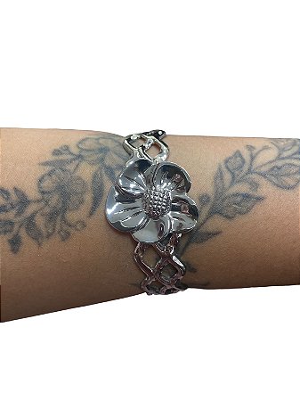 Bracelete De Punho - BR028 | Prata