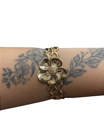 Bracelete De Punho - BR028 | Dourado
