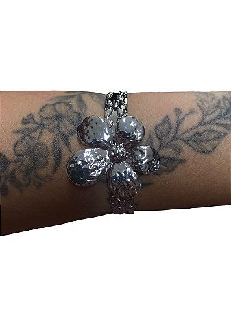 Bracelete De Punho - BR030 | Prata