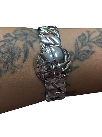 Bracelete De Punho - BR039 | Prata