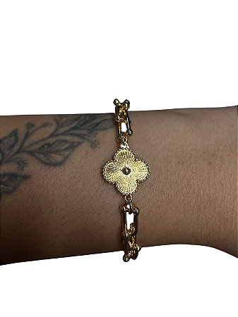 Bracelete De Punho - BR045 | Dourado