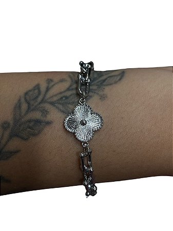 Bracelete De Punho - BR045 | Prata
