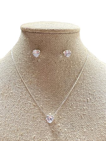 Conjunto - BR69 - Colar+Brinco | Prata