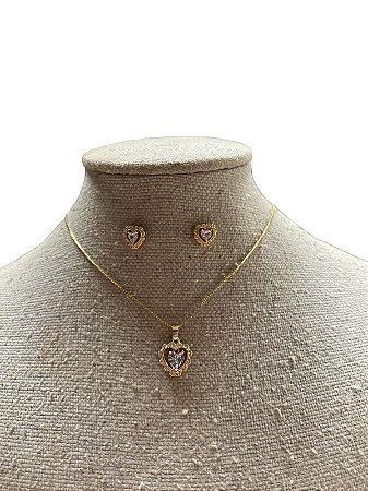 Conjunto - BR70 - Colar+Brinco | Dourado