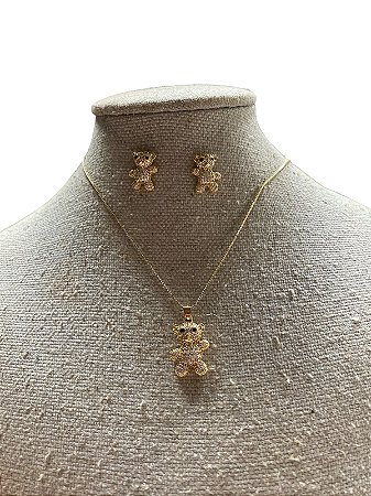 Conjunto - BR73 - Colar+Brinco | Dourado