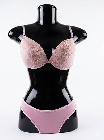 Conjunto Lingerie - Rosa Claro