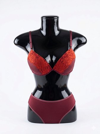 Conjunto de Lingerie - Marsala 1