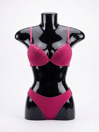 Conjunto de Lingerie - Rosa Escuro