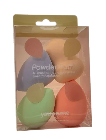 Kit 4 Esponjas Powder Puff - Youse.me