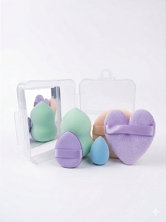 Caixinha de Esponjas e Espelho - Youse.me YO172