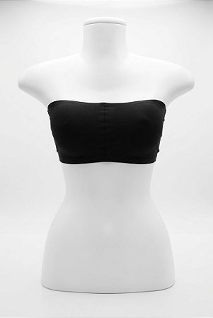 Top Faixa com Bojo - Preto