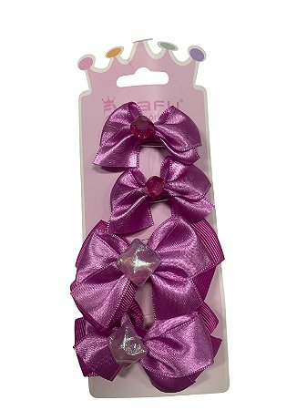 Kit de Laços - Quatro Unidades |Lilas