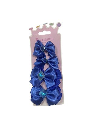 Kit de Laços - Quatro Unidades | Azul Escuro
