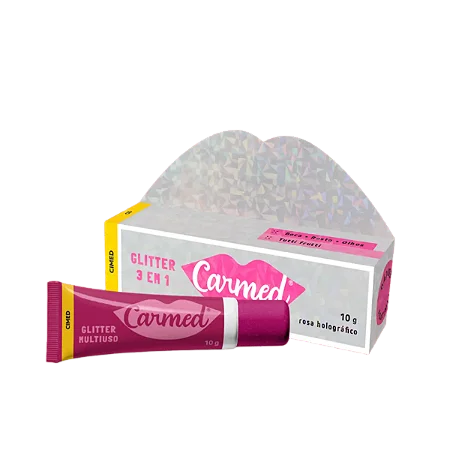 Hidratante Labial Carmed - Glitter 3 em 1- 10G