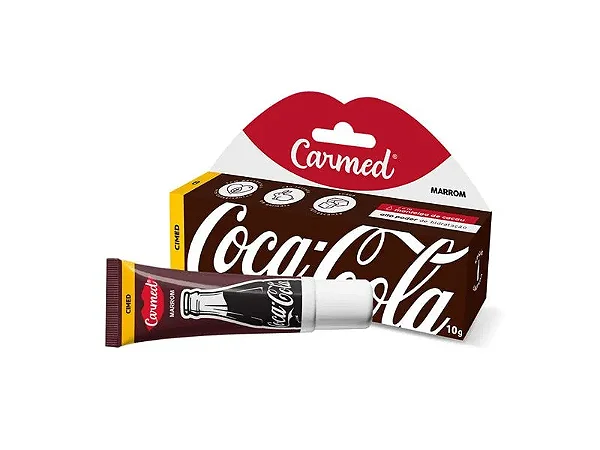 Hidratante Labial Carmed - Coca-Cola - Marrom 10g