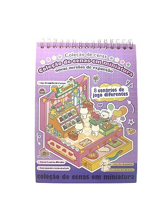 Caderno Coleção de Cenas em Miniatura - Lilás Candy