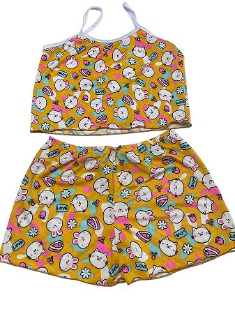 Pijama - Gatos e Coelhos | Tamanho Único