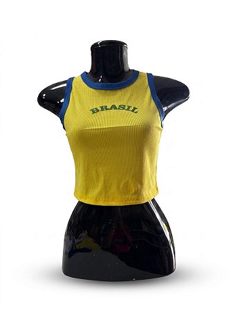Semi Cropped Brasil - M2 | Tamanho M