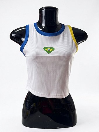 Semi Cropped Brasil - M8 | Tamanho M