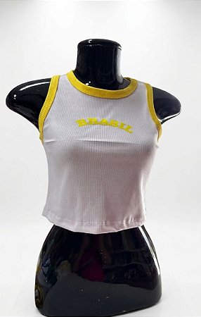 Semi Cropped Brasil - M14 | Tamanho M