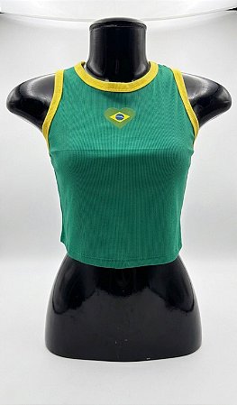 Semi Cropped Brasil - M16 | Tamanho M