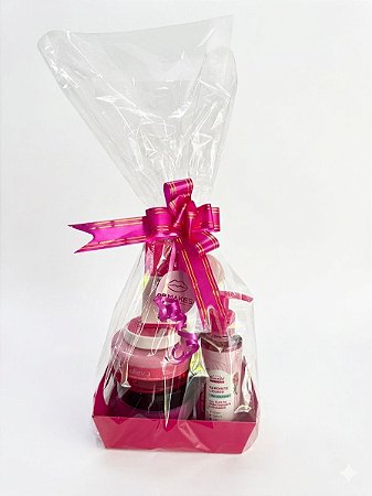 Cestinha dia dos Namorados - Rosa Pink