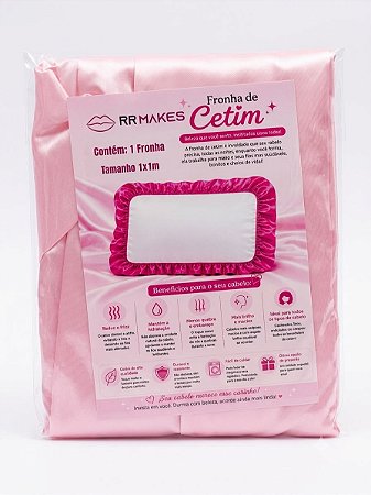 Fronha de Cetim | Rosa - RRmakes