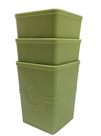 Kit Porta Objetos | 3 Unidades - Verde