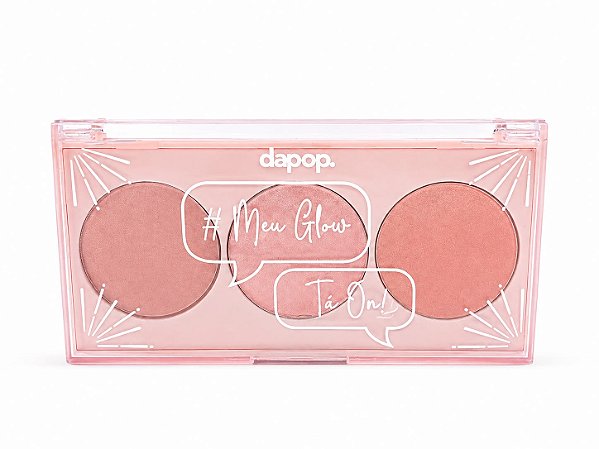 Paleta de Iluminador - Meu Glow Tá On – Cor B | Dapop