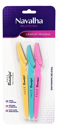 Kit navalha Facebeautiful - 3 unidades
